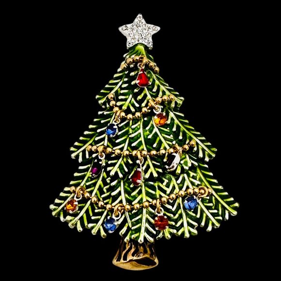 Avon Collectible 2008 Large Christmas Tree Brooch/Pin - Picture 3 of 9